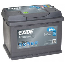Аккумулятор EXIDE Premium 64R EA640 640A 242х175х190 (забрать сегодня)