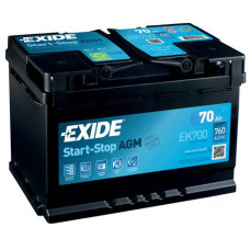 Аккумулятор EXIDE Start-Stop AGM 70R EK700 760A 278х175х190 (забрать сегодня)