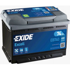 Аккумулятор EXIDE Excell 74R EB740 680A 278х175х190 (забрать сегодня)