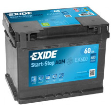Аккумулятор EXIDE Start-Stop AGM 60R EK600 680A 242х175х190 (забрать сегодня)